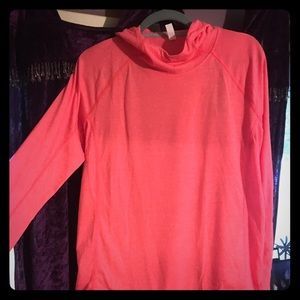 NWT coral under armour light hooded sweatshirt.